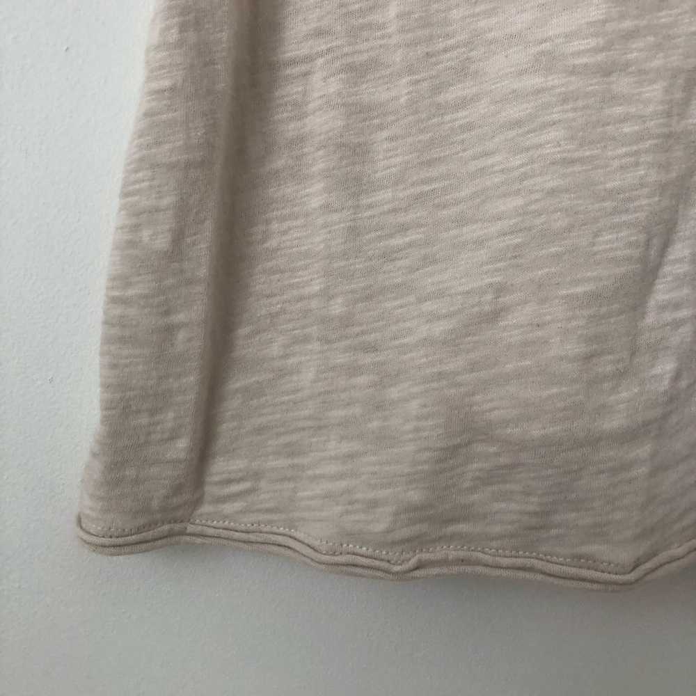 Oatmeal Racerback Tank with Ruffles - Picture 8 of 11